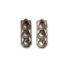 3 layer matka tribal village look oxidised silver look alike earrings from silly owl(1)