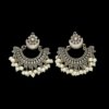 Oxidised Chandbali with Moti_ pearl by silly owl(1)