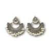 Oxidised Chandbali with Moti_ pearl by silly owl(2)