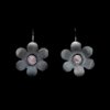 cute Pink stone oxidised flower earring by silly owl