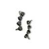 layered heart love oxidised ear cuff hooks modern earrings by silly owl(2)