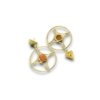 orange circular stud geometrical golden by silly owl(2)