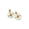 orange circular stud geometrical golden by silly owl(3)