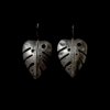 oxidised brass premium earring tribal boho jewellery leaf shaped by silly owl(1)