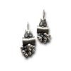 oxidised earring temple jewellery shiv ghunroo trishul hanging earring by silly owl(2)