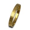 8mm bold versace design embossing gold gloss cuff bracelet unisex kada by silly owl (2)