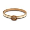 A gucci symbol cuff kada bracelet bangle with a rose gold finish by silly owl(2)