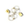 Indo western trio 3 ring with pearl hanging light weight gold finish earring by silly owl (2)