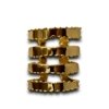 Laser cut rightism look modern cuff bracelet Kada with gold electroplating finish by silly owl