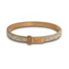 Michael Kors rose gold finish cuff bracelet bangle kada with studded diamonds by silly owl (2)