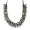 Oxidised kolhapuri tribal necklace double layer by silly owl(1)