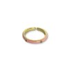 Thin minimal Light pink enamel gold finish minimal studded western look adjustable water resistant anti tarnish colour pop rings by silly owl(2)