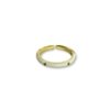 Thin minimal white enamel gold finish minimal studded western look adjustable water resistant anti tarnish colour pop rings by silly owl(4)