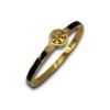 Tory Burch look golf cuff bracelet Kada with black enamel by silly owl (2)