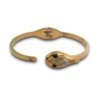 a dainty hinge clasp serpent face rose gold finish cuff kada bangle by silly owl (1)