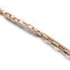 a double layer of a tennis bracelet and a chain in a rose gold finish adjustable bracelet by silly owl