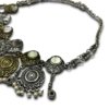 dual tone oxidised mirror work navratri choker by silly owl(2)