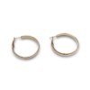 flat curve 4 cms rose gold finish daily wear western look hoop earrings by silly owl