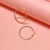 flat pipe shaped medium size 4 cms gold finish hoop western earrings for an everyday look by silly owl