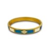 geometrical evil eye shades of blue cuff kada band bracelet with gold electroplating by silly owl (1)