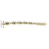 gold finish bracelet with pearls with toggle closure by silly owl (1)