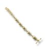 gold finish bracelet with pearls with toggle closure by silly owl (2)