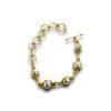 gold finish bracelet with pearls with toggle closure by silly owl (4)