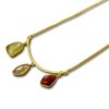 minimal 3 natural stones long chain with gold finish by silly owl dark (1)