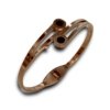 openable rose gold cuff kada bracelet bangle with 2 black circles by silly owl (1)