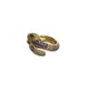 purple lavender enamel snake serpent gold finish studded diamond adjustable ring western anti tarnish water resistant jewelry by silly owl (3)