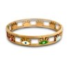 red white green blue colourful evil eye eye rose gold finish cuff kada bracelet band by silly owl (1)