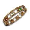 red white green blue colourful evil eye eye rose gold finish cuff kada bracelet band by silly owl (2)