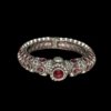 royal heavy look big top kada with an oxidised finish and rani pink red stone by silly owl (1)