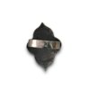 royal motifs medium sized matte finish oxidised ring by silly owl