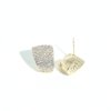 AD artificial diamond studded royal looking huggie earrings western collection dainty earrings with a goldfinish anti tranish water resitant jewllery with a silver 925 post elegance by silly owl