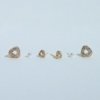 gold finish knot studded with a pearl stud earring a set of 3 earrings with a silver 925 post for daily wear anti tarnish and water resitant jewelry by silly owl (3)