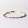 gold finish with ad artificial diamond having round purple lavender diamonds elegant tennis bracelet anti tarnish water resistant jewelry by silly owl (2)