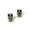 oxidised stud earring of a owl design silly owl earrings light weight earrings with a boho look by silly owl oxidised jewelery under 100(4)