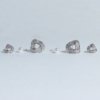 silver finish knot studded with a pearl stud earring a set of 3 earrings with a silver 925 post for daily wear anti tarnish and water resitant jewelry by silly owl (2)