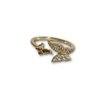 under 200 elegant dainty everyday wear jewelry anti tarnish adjustable gold finish rings with 2 butterflies studded and plain design and diamonds by silly owl(1)