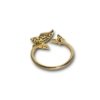 under 200 elegant dainty everyday wear jewelry anti tarnish adjustable gold finish rings with 2 butterflies studded and plain design and diamonds by silly owl(3)