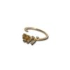 under 200 elegant dainty everyday wear jewelry anti tarnish adjustable gold finish rings with a studded leafy creeper foliage leaves design and diamonds by silly owl(2)