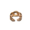 under 200 jewelry anti tarnish adjustable rose gold finish rings of a bold chain link design and diamonds by silly owl