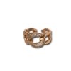 under 200 jewelry anti tarnish adjustable rose gold finish rings of a bold chain link design and diamonds by silly owl(2)