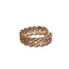 under 200 jewelry anti tarnish adjustable rose gold finish rings of a chain link design with diamonds by silly owl