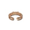 under 200 jewelry anti tarnish adjustable rose gold finish rings with a 2 line dainty cute pretty bow and diamond studded design by silly owl(2)