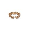 under 200 jewelry anti tarnish adjustable rose gold finish rings with a studded and plain seven 7 butterfly design by silly owl (3)