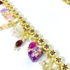 Kundan mala with earrings with silver foil kundan with meenakari tanjore painted natural stones pink and purple with a gold finish wedding vintage royal jewellery by silly owl (2)