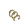 Simple 3 line gold finish with artificial diamonds ear claw ear cuffs by silly owl (2)