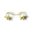 gold finish flower with pearl ear claw pair gold ear cuffs by silly owl (2)